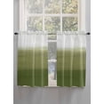 thumbnail image 5 of Sage Green Ombre 2 Panel Kitchen Curtains for Windows, Modern Abstract Art Texture Bathroom Privacy Curtain, Home Décor Window Treatment for Bedroom/Living Room 55"x45", 5 of 6