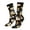 2 Black-1, variant on Flower Fox Crew Socks for Men & Women, Breathable Casual Athletic Ankle Socks