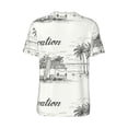 thumbnail image 2 of Daiia Summer Vacation Scene With Camping Van Mens Baseball Jersey Button Down Shirts Short Sleeve Sports Uniforms-3X-Large, 2 of 9