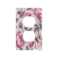 thumbnail image 3 of Switch Panel Switch Decoration 2.76x4.53x0.28 Inches Duplex Outlets Switch Plate Wall Plates Living Room Kitchen Bedroom Study Switches Deep Pink Flowers, 3 of 8