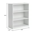 thumbnail image 5 of Mainstays 3-Shelf Bookcase with Adjustable Shelves, White, 5 of 13