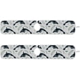 thumbnail image 3 of Whale and Decorative Plants 2PCS Faucet Absorbent Mat Kitchen Faucet Sink Splash Guard Microfiber Cloth Faucet Splash Catcher Water Absorbent Mat Behind Faucet, Faucet Mat for Kitchen Sink 30x5in, 3 of 7