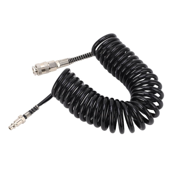 Air Compressor Hose, Air Hose Pressure Resistant Coiled Air Hose 3/8 Air Hose Air Intake Hose Flexible Lightweight for Car Motorcycle
