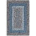 thumbnail image 2 of SAFAVIEH Braided Kent Geometric Machine Washable Reversible Area Rug, Navy/Blue, 2' x 3', 2 of 18