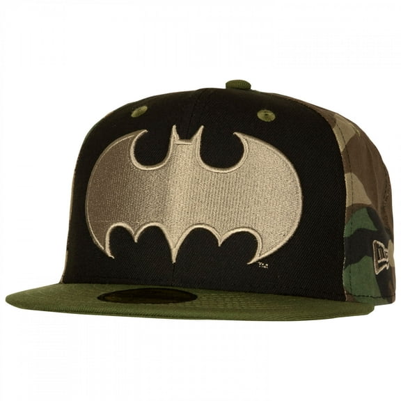 Batman Camo Panel New Era 59Fifty Fitted Hat-7 3/8 Fitted
