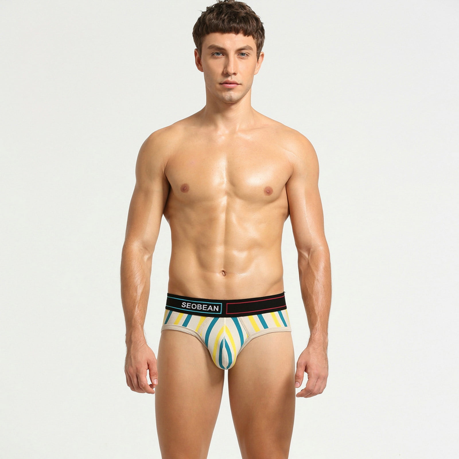 dmqupv Mens Underwear Y Men Patchwork Underwear Shorts Comfortable