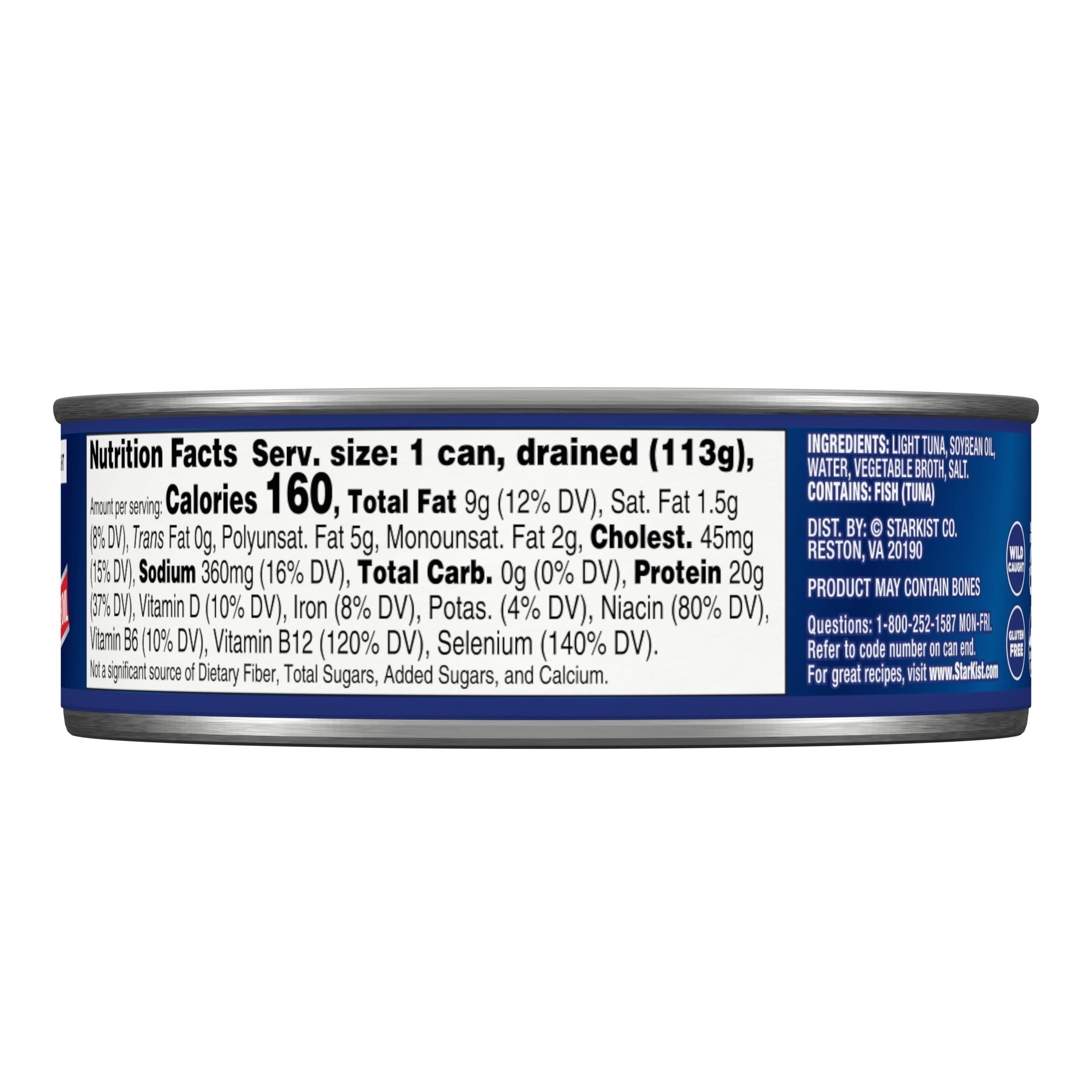 (48 pack) StarKist Chunk Light Tuna in Oil, Wild Caught, 20g Protein, 5 oz Can