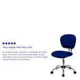 thumbnail image 5 of Flash Furniture Mid-Back Blue Mesh Padded Swivel Task Office Chair with Chrome Base, 5 of 13