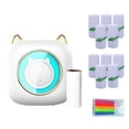 thumbnail image 1 of Riwcyla Pocket Printer Portable Thermal Printer Machine Wireless Connection 203DPI for Picture Label DIY Handcraft List Meno Notes Journal Receipt Paper Instant Sticker with 1 Roll Thermal Paper+1, 1 of 6