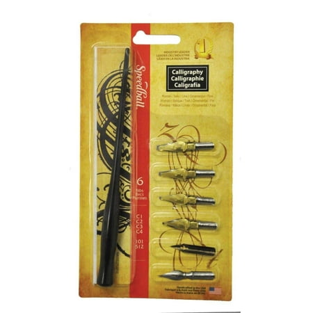 Speedball Lettering - Speedball Art Products SB2961 6-Nib Calligraphy Lettering Set