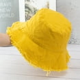 thumbnail image 3 of kurtrusly Chapeau Seau Protection Solaire pour Activités Extérieures Confort Décontracté Jaune Foncé 1Set, 3 of 6