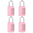 thumbnail image 1 of Delswin Candado de combinación pequeño para taquilla Mini candado combinado de 4 dígitos para mochila y equipaje [Rosa Sakura] Candado de combinación para taquilla de gimnasio escolar (paquete de 4), 1 of 7