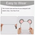 thumbnail image 2 of ZLight Mouse Costumes, Mouse Character Holiday Headband Sets. Ear Fabric. To Machine For Holiday Parties, Photo Props. 4 Pec Gray bow tie, 2 of 6
