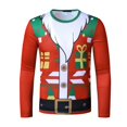 thumbnail image 3 of 2023 Winter New Men's Digital Printing Long Sleeve Santa Claus 3d Long Sleeve Printing, 3 of 4