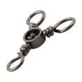 thumbnail image 2 of Splihome 10Pcs 3 Way Trigeminal Fishing Three Swivels Connector Terminal Tackle 1/0#, 2 of 8