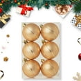 thumbnail image 6 of Clearance,6 Pcs Gold Christmas Decoration Balls,Christmas Balls Ornaments,Hang Decorations On The Christmas Tree,,Shatterproof Ornaments,Christmas Decoration Balls,2.39 In, 6 of 6
