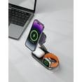 thumbnail image 2 of Waloo Foldable 3 in 1 Wireless Charger Stand for Apple Magsafe, iPhone 17‑12 Series, AirPods Pro, Apple Watch, 2 of 9