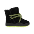 thumbnail image 2 of BARETRAPS Womens Black Comfort Insulated Water Resistant Treaded Desha Round Toe Wedge Lace-Up Leather Snow Boots 8 M, 2 of 3