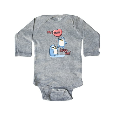 

Inktastic My Mimi Loves Me Gift Baby Boy or Baby Girl Long Sleeve Bodysuit