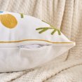 thumbnail image 3 of Unique Bargains Set of 2 Floral Embroidered Throw Pillow Covers Flower-1 18" x 18", 3 of 6