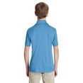 thumbnail image 2 of Team 365 TT51Y Youth Zone Performance Polo-Sport Light Blue-XL, 2 of 3