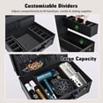thumbnail image 4 of Professional Barber Case Hairdressing Box Organizer Portable Salon Travel Suitcase with Lock, Black, 4 of 7