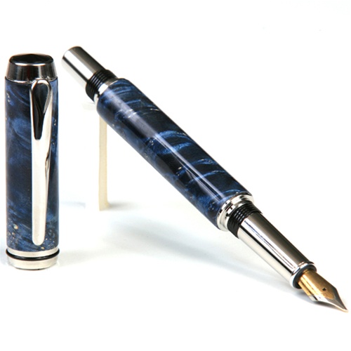 Baron Fountain Pen Blue Box Elder
