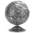 thumbnail image 4 of Keenso Decoration Vintage Ashtray Tellurion Shape Dragon Pattern Zinc Alloy With Lid Windproof Home Decor Craft Metal, 4 of 8