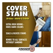 White, Zinsser Cover Stain Oil-Based Primer-3501, 1 gal