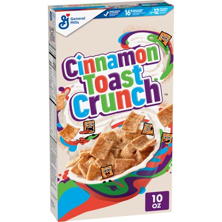 Cinnamon Toast Crunch Breakfast Cereal, Crispy Cinnamon Cereal, 10 oz