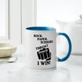 thumbnail image 4 of CafePress - Rock, Paper, Scissors, Throat Punch! I Win! Mugs - 11 oz Ceramic Mug - Novelty Coffee Tea Cup, 4 of 4