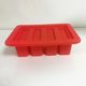 thumbnail image 1 of Bandeja de silicona para moldes de mantequilla, fabricante de mantequilla con tapa para barra de mantequilla, molde para mantequilla, rojo oso de fresa Hogar, 1 of 5