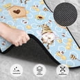 thumbnail image 3 of Naloa Cute Gnome Bee Collects Honey Car Foot Mat Set of 4 Pieces - Universal Floor Liner Neoprene Full Set Floor Mats for Cars Trucks SUV, 3 of 7