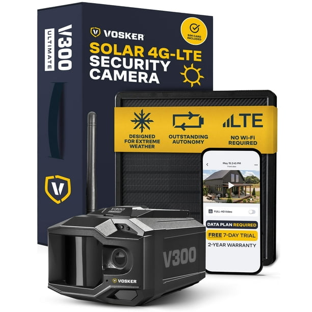 Cámara de seguridad Vosker V300 Solar 4G-LTE 15000mAh