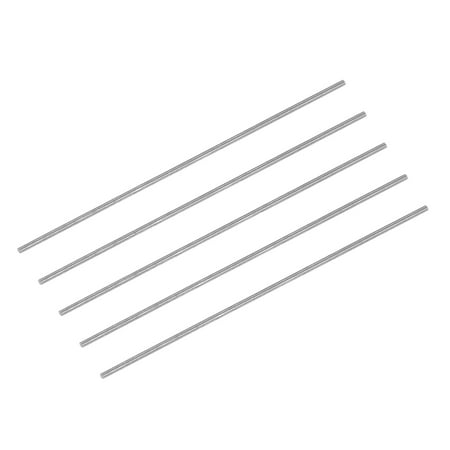 Uxcell 1x60mm(Dia -0/-0.01mm) Round Steel Rod 63-65 HRC HSS Lathe Bar Tool 5Pack