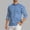 Blue, variant on WIZUTIZ Mens Shirt Striped Cotton Spandex Crewneck Long Sleeve Basic Pullover Stripe Casual Crew Tee Shirt