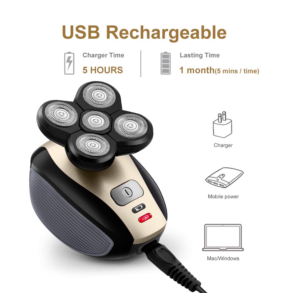 Zoevue 5-in-1 Cordless Electric Head Shaver photo 4