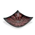 thumbnail image 1 of Simply Chic Hand Carved Square Dark Brown Wood 7inch Platter, 1 of 3