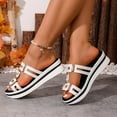 thumbnail image 6 of QNANSPI Women's Beach Slides, Casual Footwear for Women, Womens Elevated Sole Low Heel Cozy Casual for Beach and Outdoor Activities, 6 of 6