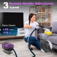 thumbnail image 3 of Steam Cleaner, 3-Level Adjustable Handle, 10s Fast Heat-Up, 1.6L Tank,Portable Steamer for Cleaning with 10 Pcs Accessories for Home,Dirt, Grease, Grout, Tile,Floor,Couch,Car,Violet, 3 of 8