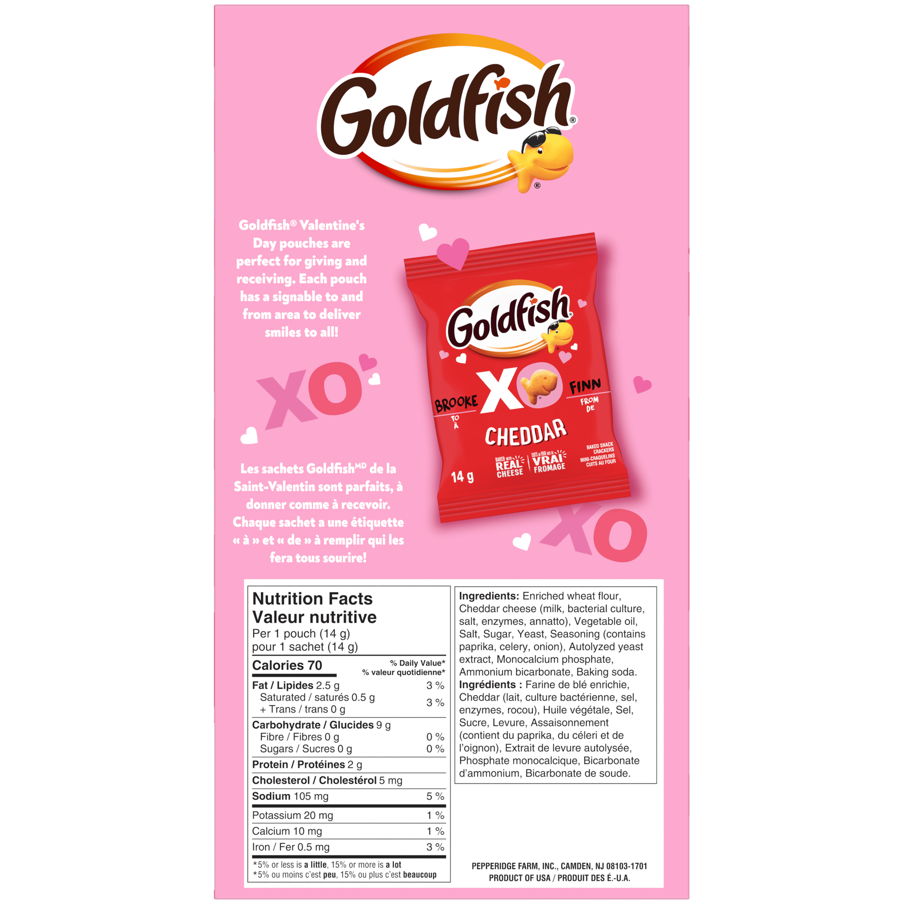 Goldfish® Cheddar Crackers, Valentine's Multipack LTO (40 x 14g)