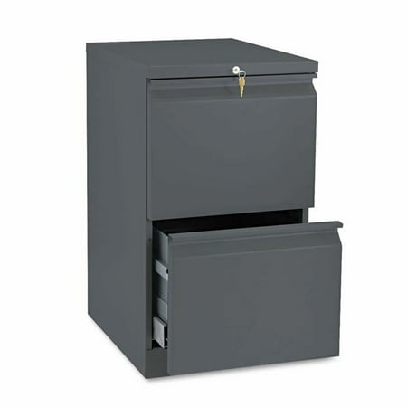 UPC: 0631530602749 | HON Efficiencies Mobile Pedestal File w/Two File Drawers 22-7/8d Charcoal 33823RS