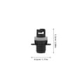 thumbnail image 2 of HEATSHAKING 4Pcs Air Pump Connector Inflatable Valve Adapter Plastic Black For Kayaks, 2 of 7