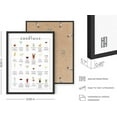 thumbnail image 3 of Haus and Hues Alcohol Framed, Menu Bar, Drink Wall Art, Artwork, Bar Pictures, Kitchen Art Wall Décor, College Dorm Posters (Black Framed, 12x16), 3 of 6
