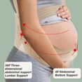 thumbnail image 2 of Cinturón de soporte para abdomen de maternidad Unique Bargains con tirantes, 1 juego, color carne, talla XX-Large, 2 of 7