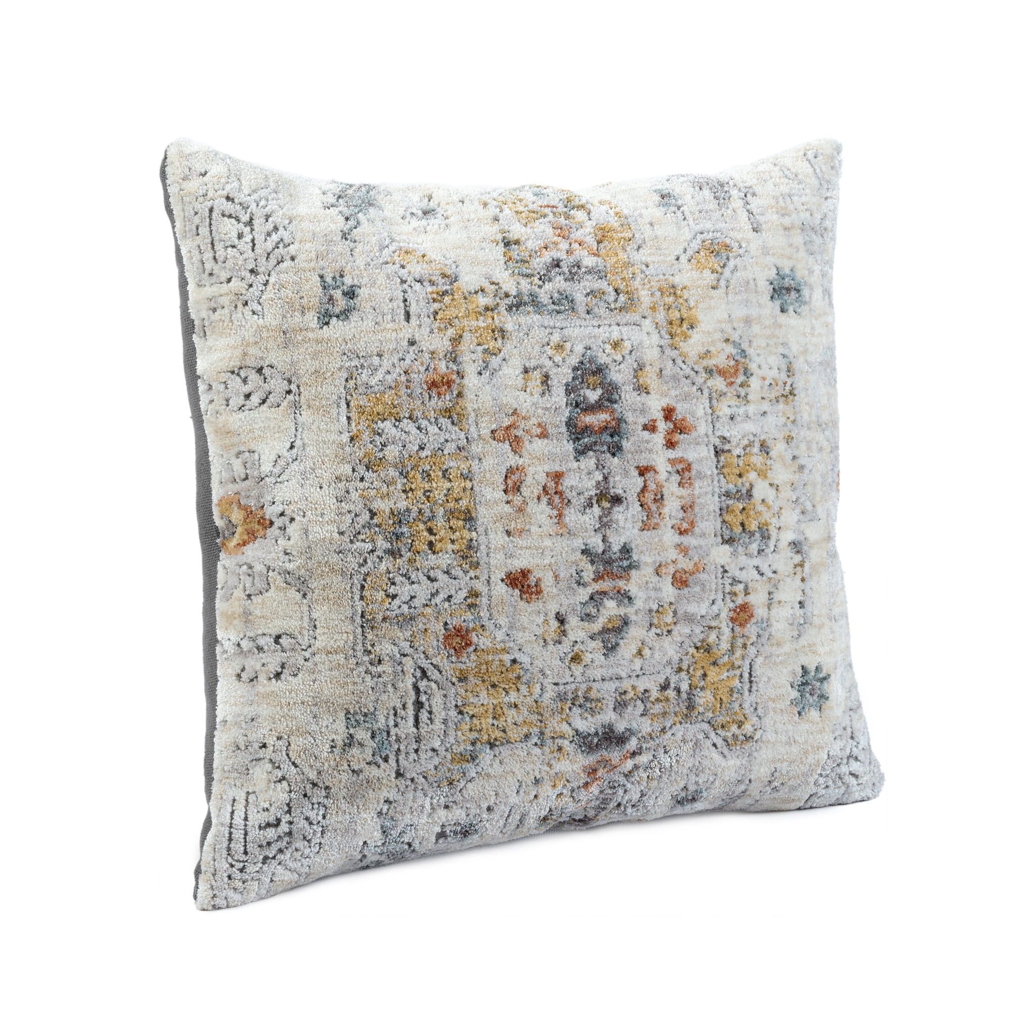 Harlow Hill Irving 20" x 20" Striped Performance Adult Decorative Throw Pillow Cover, Light Gray/Multi