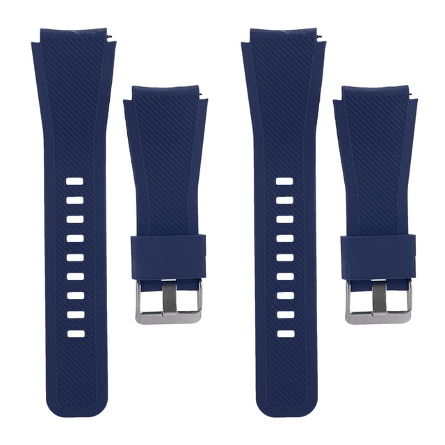2 juegos de correas de reloj de silicona respetuosas con el medio ambiente monocromáticas de sarga para relojes Amazfit GTR