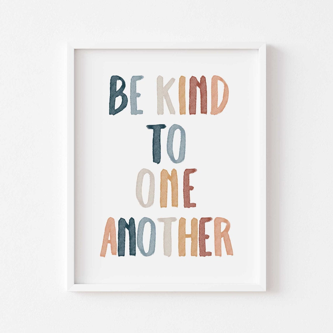 Be Kind Nursery Print: Christian Decor Unframed Paper Print
