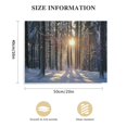 thumbnail image 3 of Orinice Snowy Forest Sunlight Fine Art Aesthetic Poster & Print Wall Painting for Room Decor Canvas Wall Art Living Room Bedroom Home Office Wall Decor 20x16in, 3 of 6