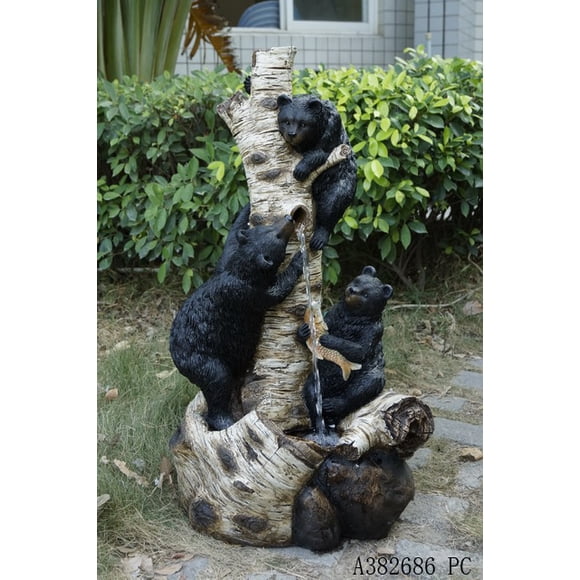 29IN BLACK BEARS CLIMBING FOUNTAIN